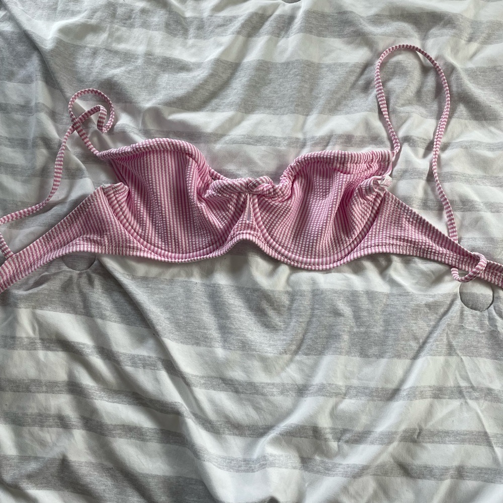 Target Pink High Waisted Summer Bikini Cut Bottom Swim Suit Set